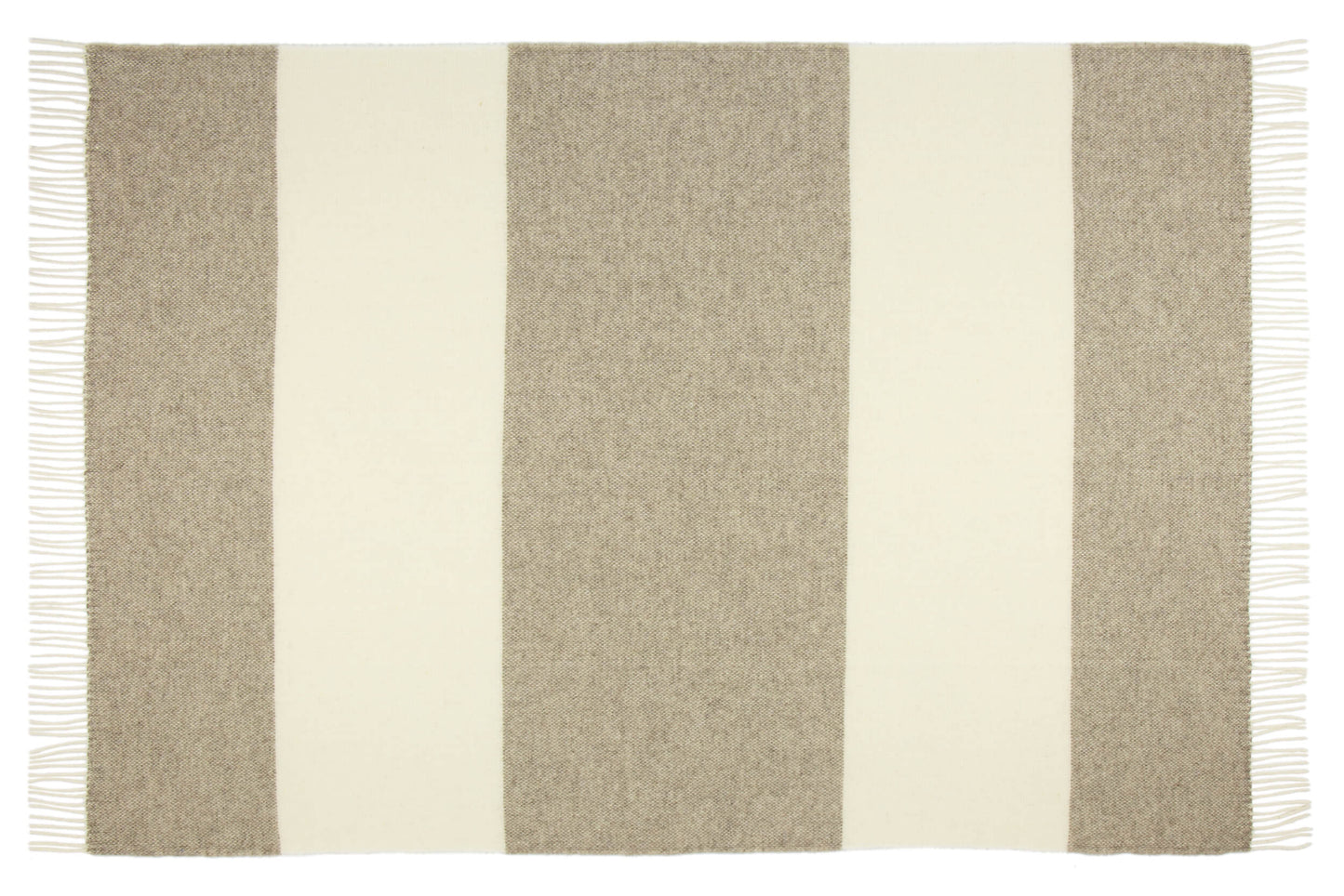 Brighton Throw - 100% NZ Wool - Stone