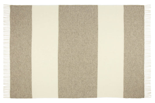 Brighton Throw - 100% NZ Wool - Stone