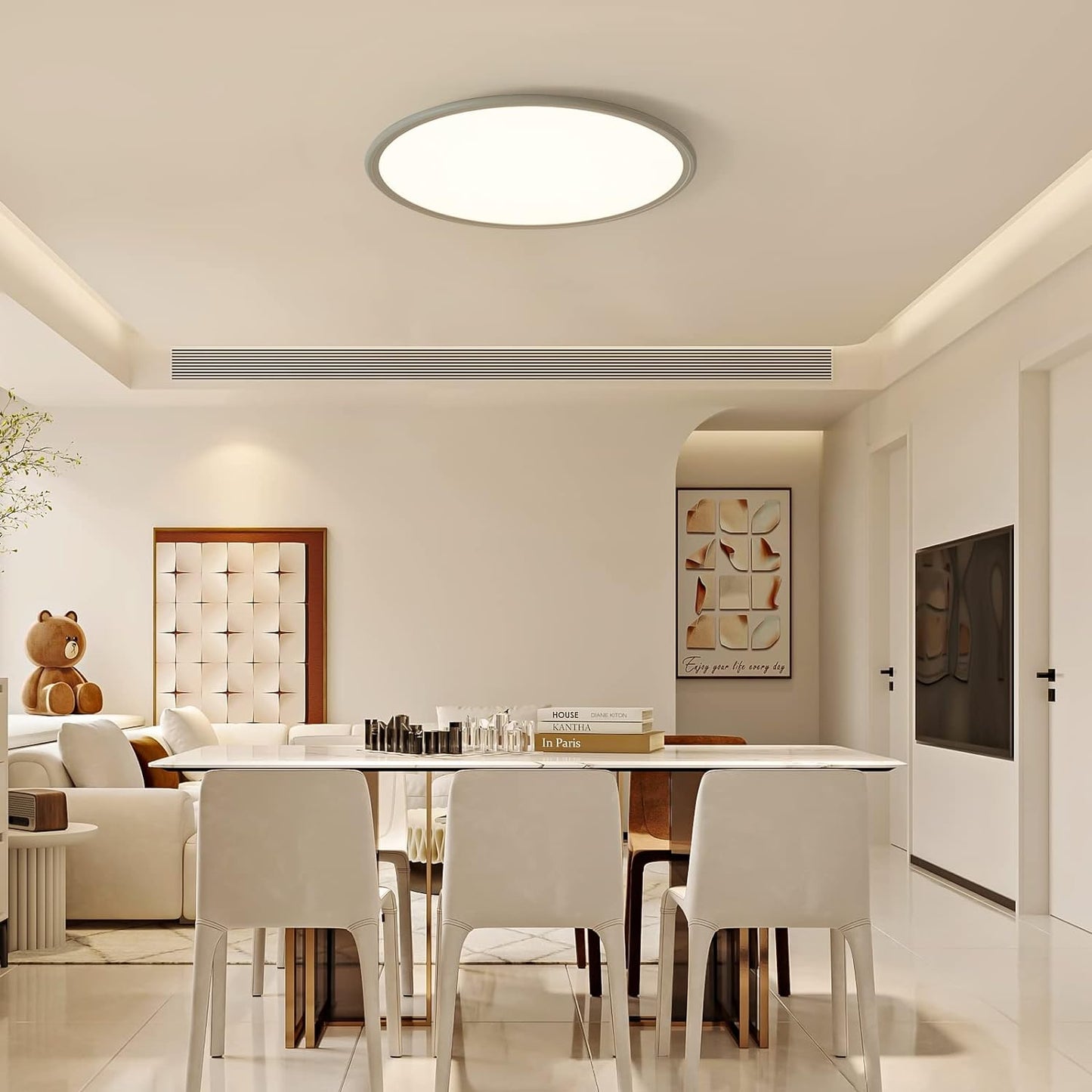 Dimmable LED Ceiling Light, 35W Anti Blue