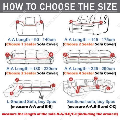 2 Sofa Covers Seater High Stretch Lounge Slipcover Protector Couch Cover
