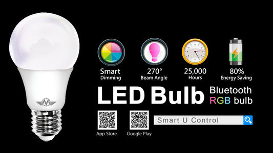 MV SMART BULB 9W B22 TWIN PACK (apple app only )