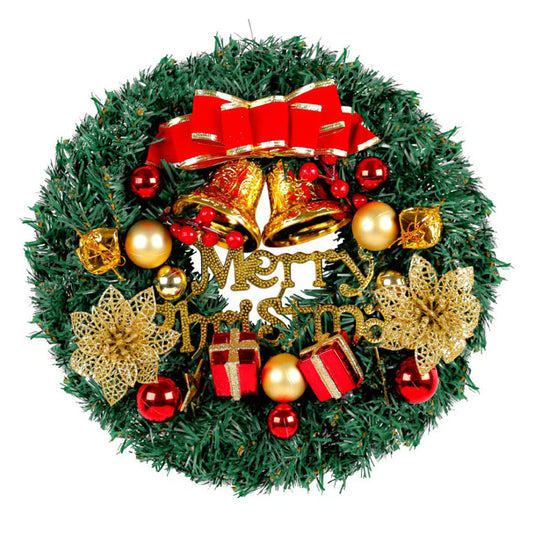 Christmas Wreath Door Garland Decoration Front Door Hanging Flowers Tree D��cor(J1-2)