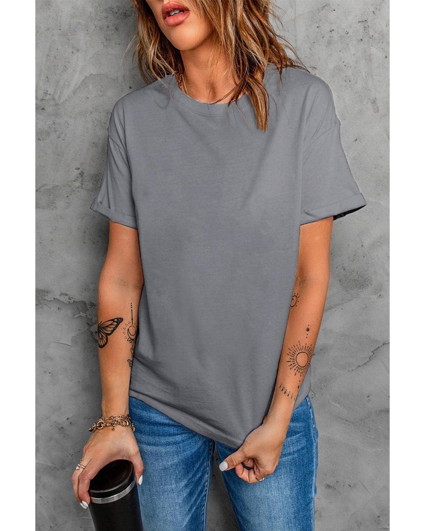 Azura Exchange Classic Crew Neck Tee - S
