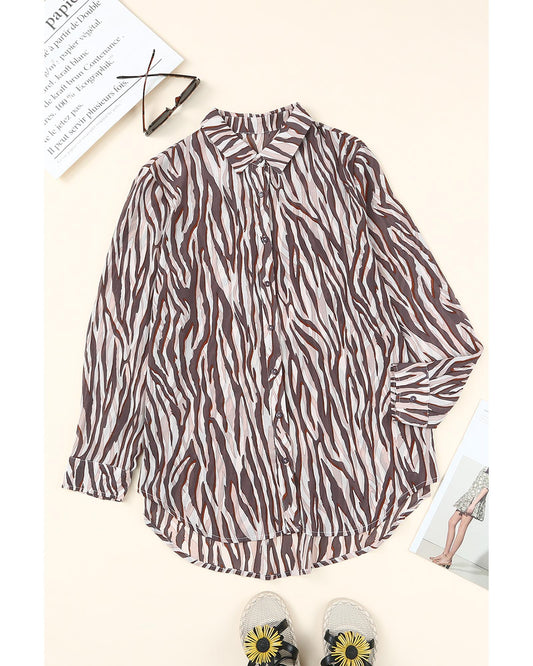 Azura Exchange Animal Print Buttons Shirt - 2XL