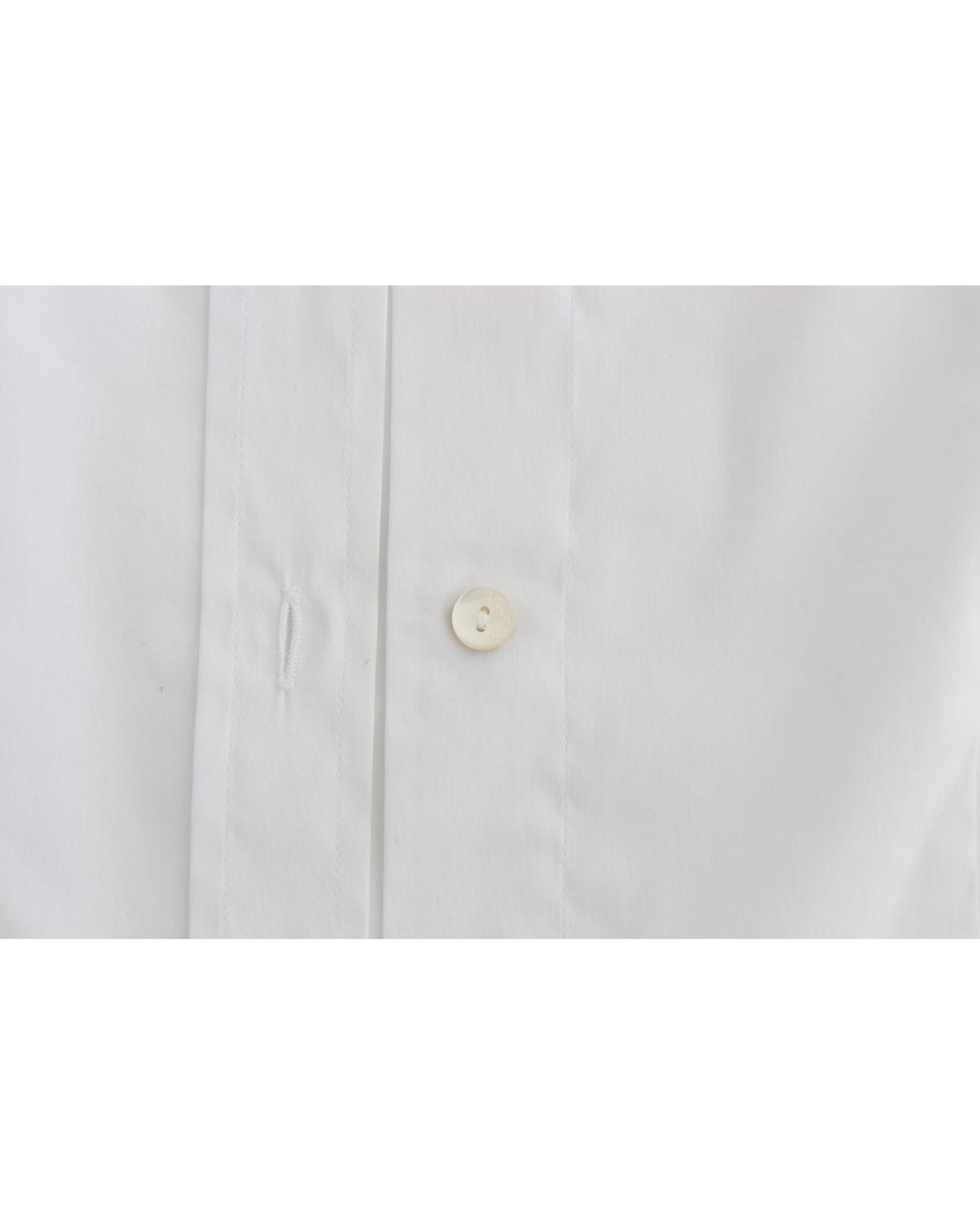 John Galliano White Cotton Stretch Shortsleeve Shirt Top 40 IT Women