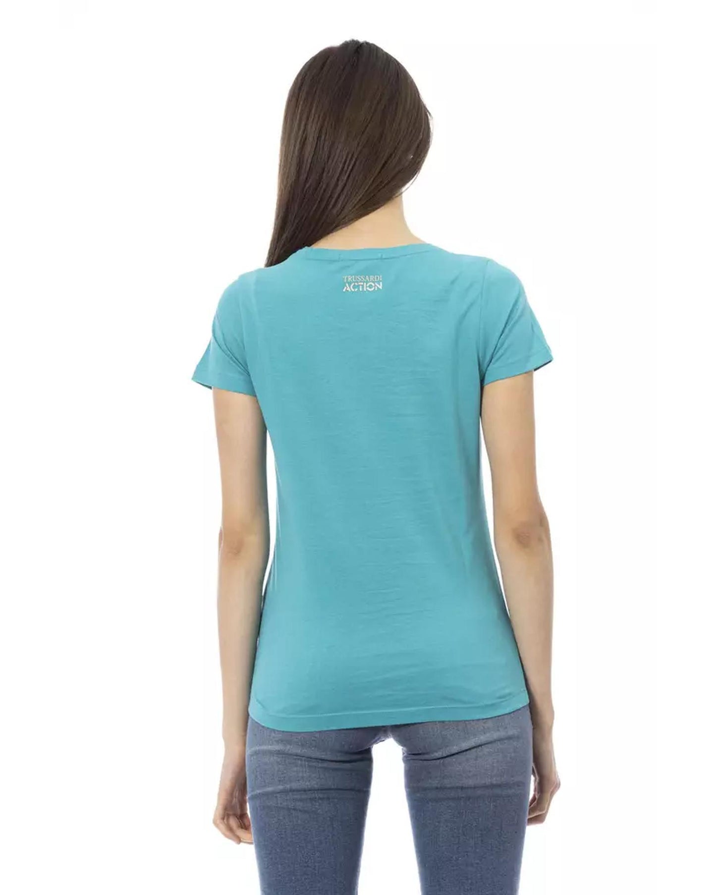 Short Sleeve T-shirt with Front Print XL Women