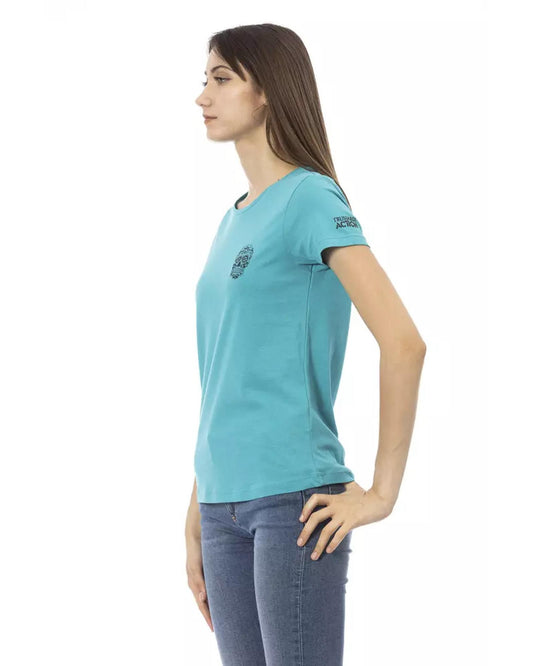 Short Sleeve T-shirt with Front Print S Women