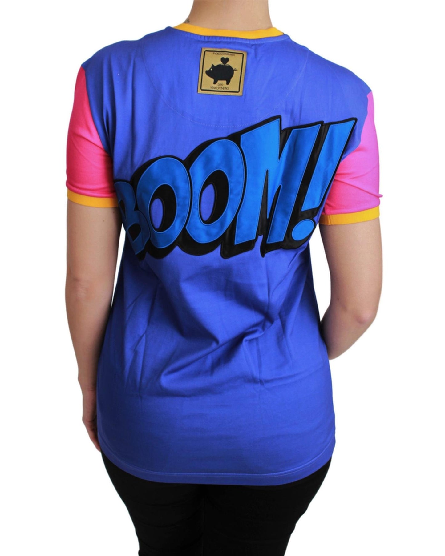 Dolce & Gabbana Year of the Pig 2019 Crewneck T-Shirt 36 IT Women
