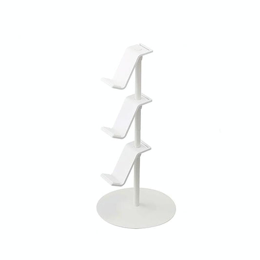 3-Tier Desktop Gamepad And Headphone Storage Rack - White