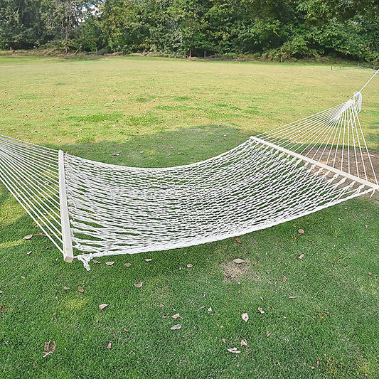 4m Traditional Cotton Rope Hammock with Hanging Hardware