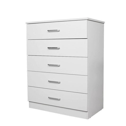 NNECN Classic Elegance: Five-Drawer Chest for Organized Living