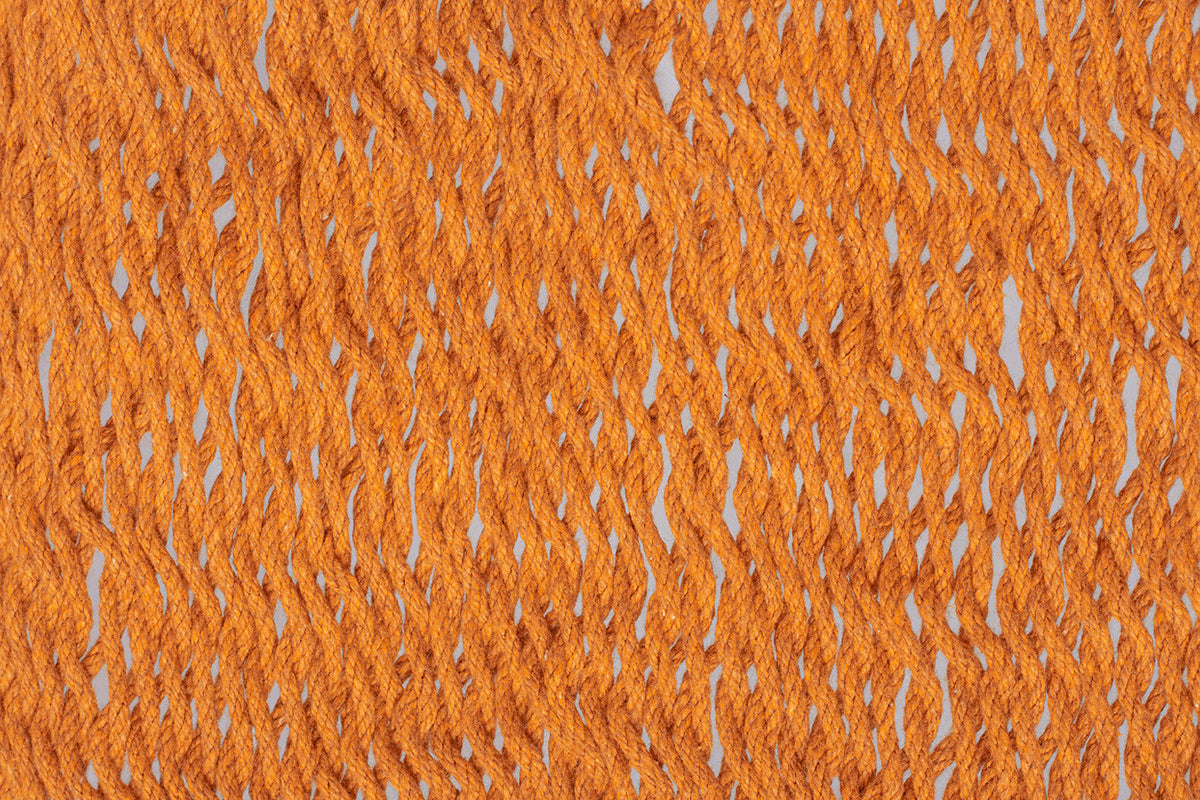 Mayan Legacy King Size Outdoor Cotton Mexican Hammock in Orange Colour