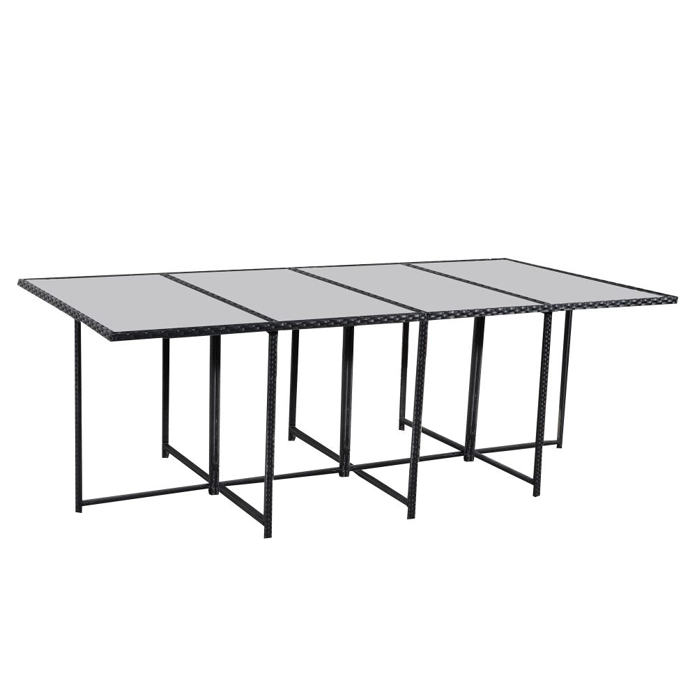 Bali 13PC Outdoor Dining Set – Black