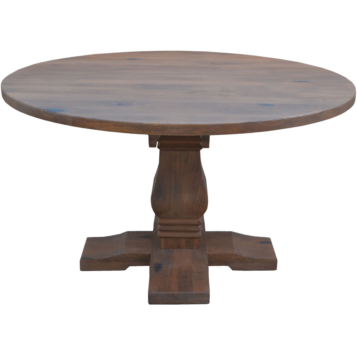 Florence 5pc Round Dining Table Set 135cm 4 Fabric Chair French Provincial