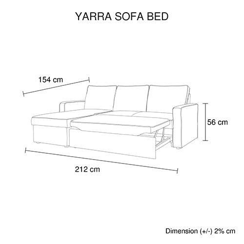 3 Seater Sofa Bed with pull Out Storage Corner Chaise Lounge Set in Grey Fabric