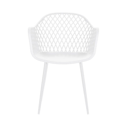 Gardeon 4PC Outdoor Dining Chairs PP Lounge Chair Patio Furniture Garden White