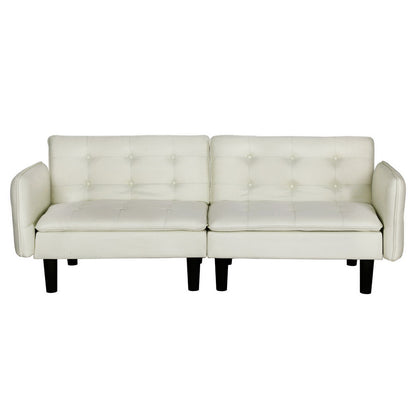 Artiss Sofa Bed 192CM Beige Faux Linen Fabric