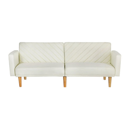 Artiss Sofa Bed 195CM Beige Faux Linen