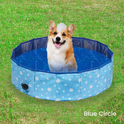 Floofi Pet Pool 120cm*30cm XL Blue Circle