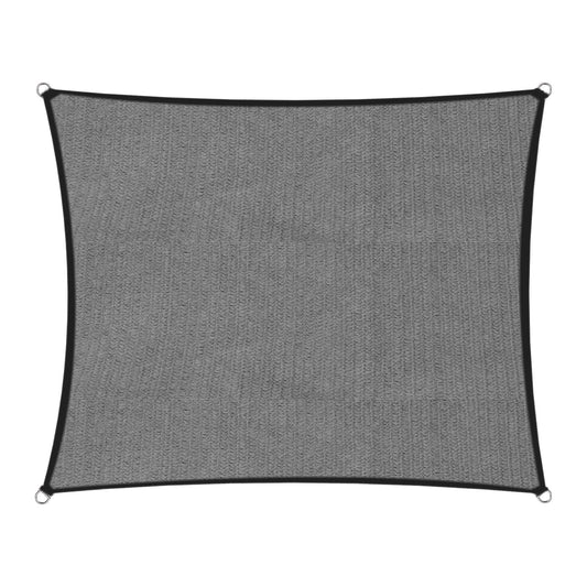 Wallaroo Outdoor Sun Shade Sail Canopy Grey Square 9 x 9M
