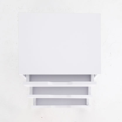 2X Bedside Table 3 Drawer Wood Leg Storage Cabinet Nightstand LACY WHITE
