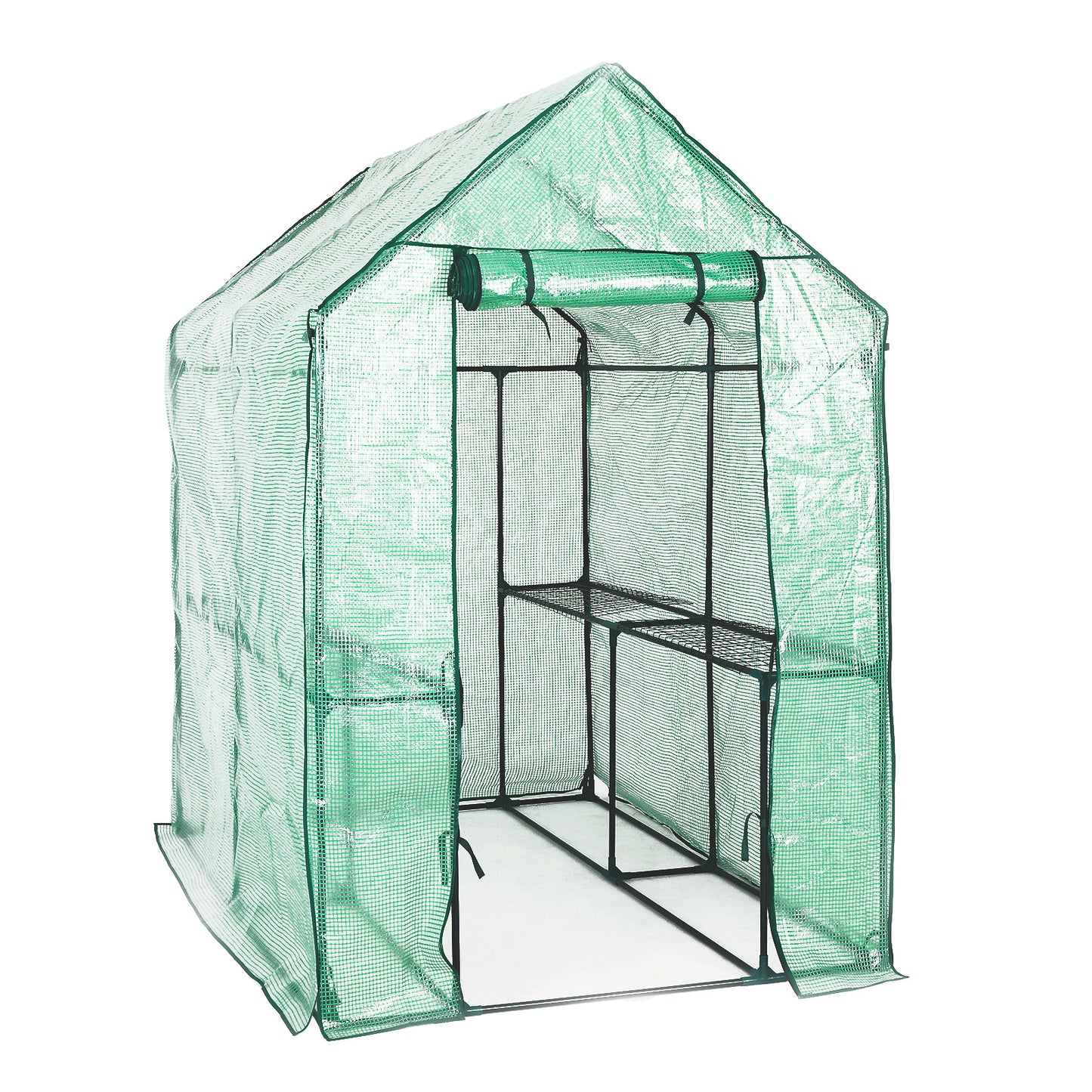 Garden Greenhouse Walk-In Shed 1.9x1.2x1.9M PE Apex