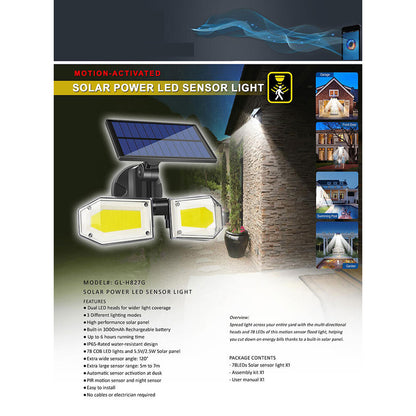 4X Sansai Solar Power LED Sensor Light