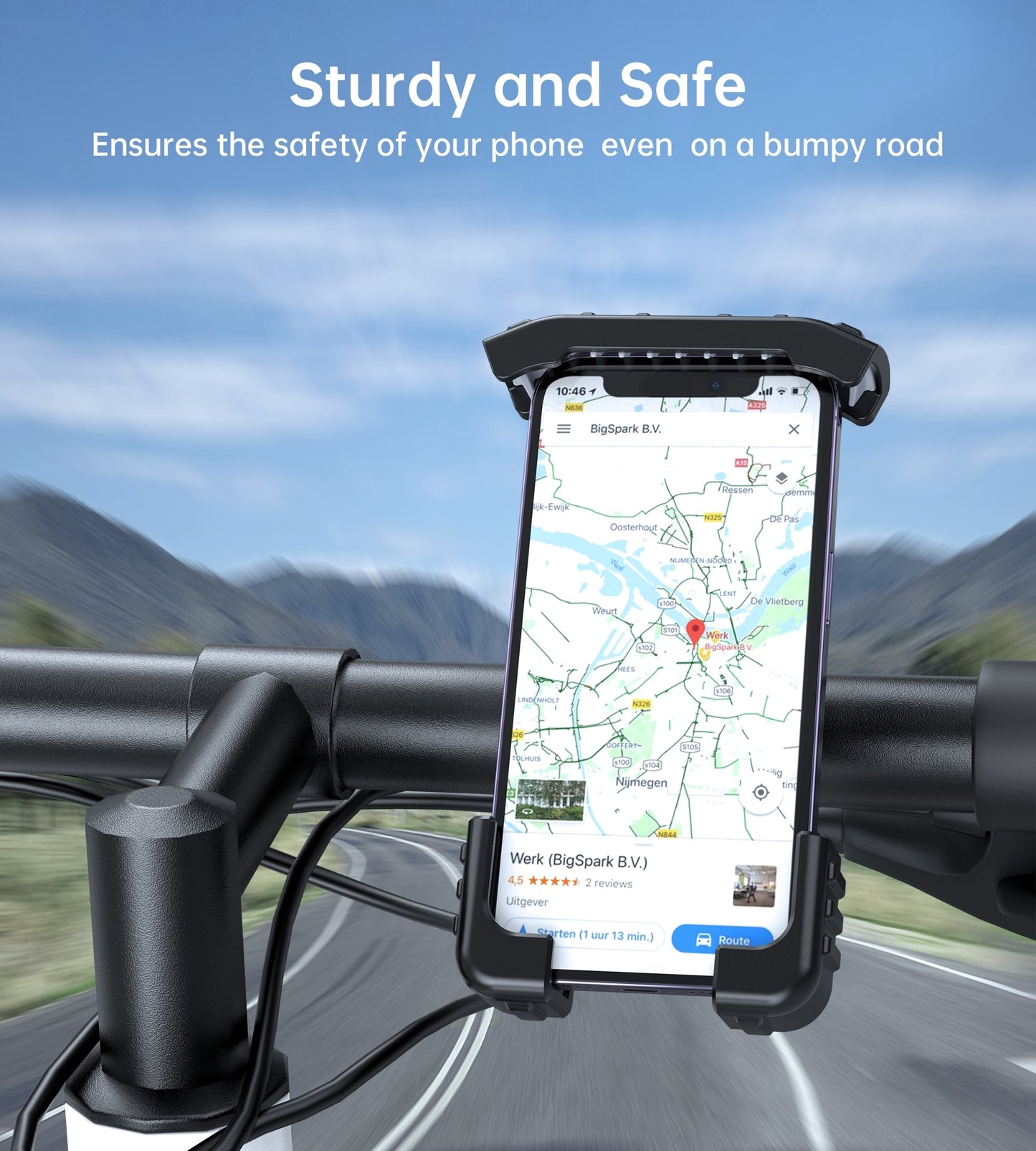 CHOETECH H067-BK Adjustable Mobile Stand for Bicycle (Black)