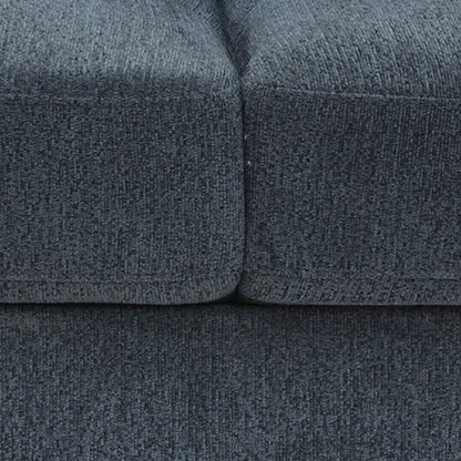 2+3 Seater Sofa Set Polyester Charcoal Fabric Multilayer Two Pillows Individual Pocket Spring