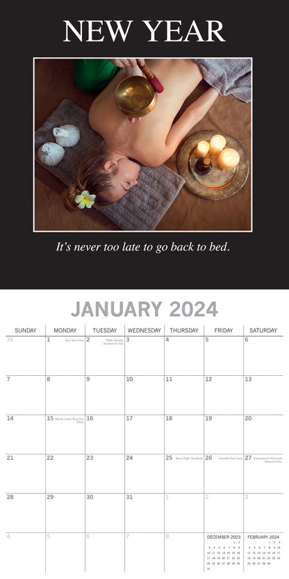 Demotivation 2024 Square Wall Calendar 16 Months Planner Christmas New Year Gift