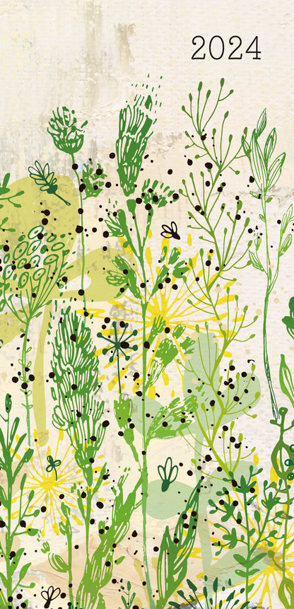 Cotton Grass - 2024 Flexi Pocket Diary Premium Planner Christmas New Year Gift