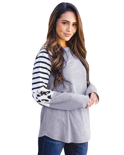 Azura Exchange Animal Print Long Sleeve Top - M