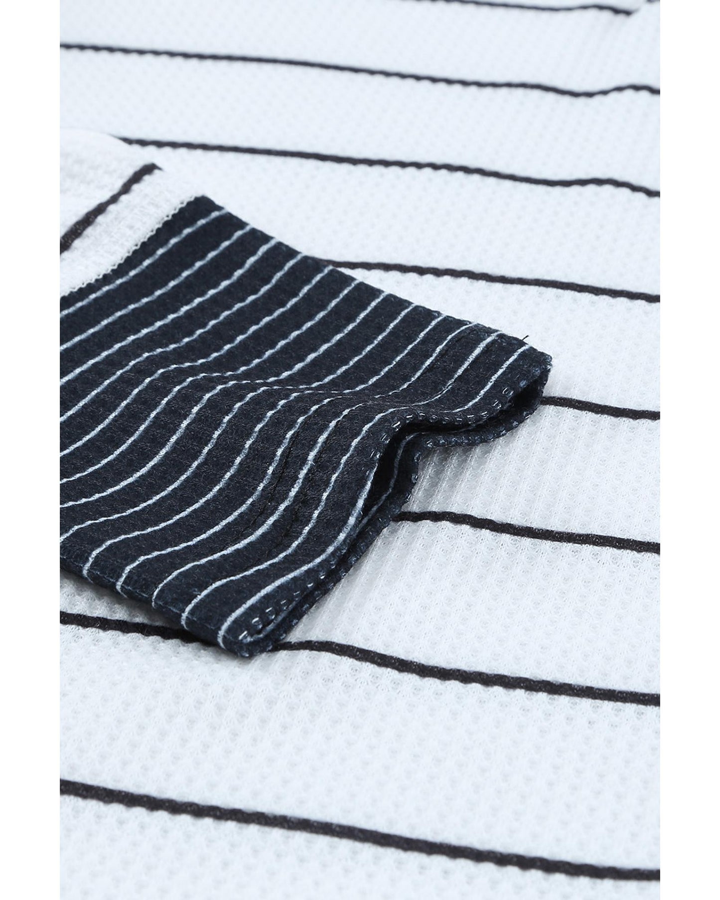 Azura Exchange Buttoned Color Block Waffle Knit Shirt - L