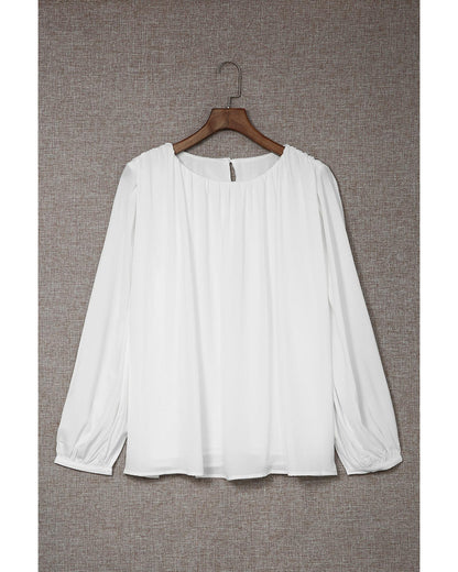 Azura Exchange Billowy Sleeve Blouse - L