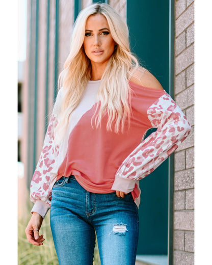 Azura Exchange Asymmetric Cold Shoulder Knit Top - M