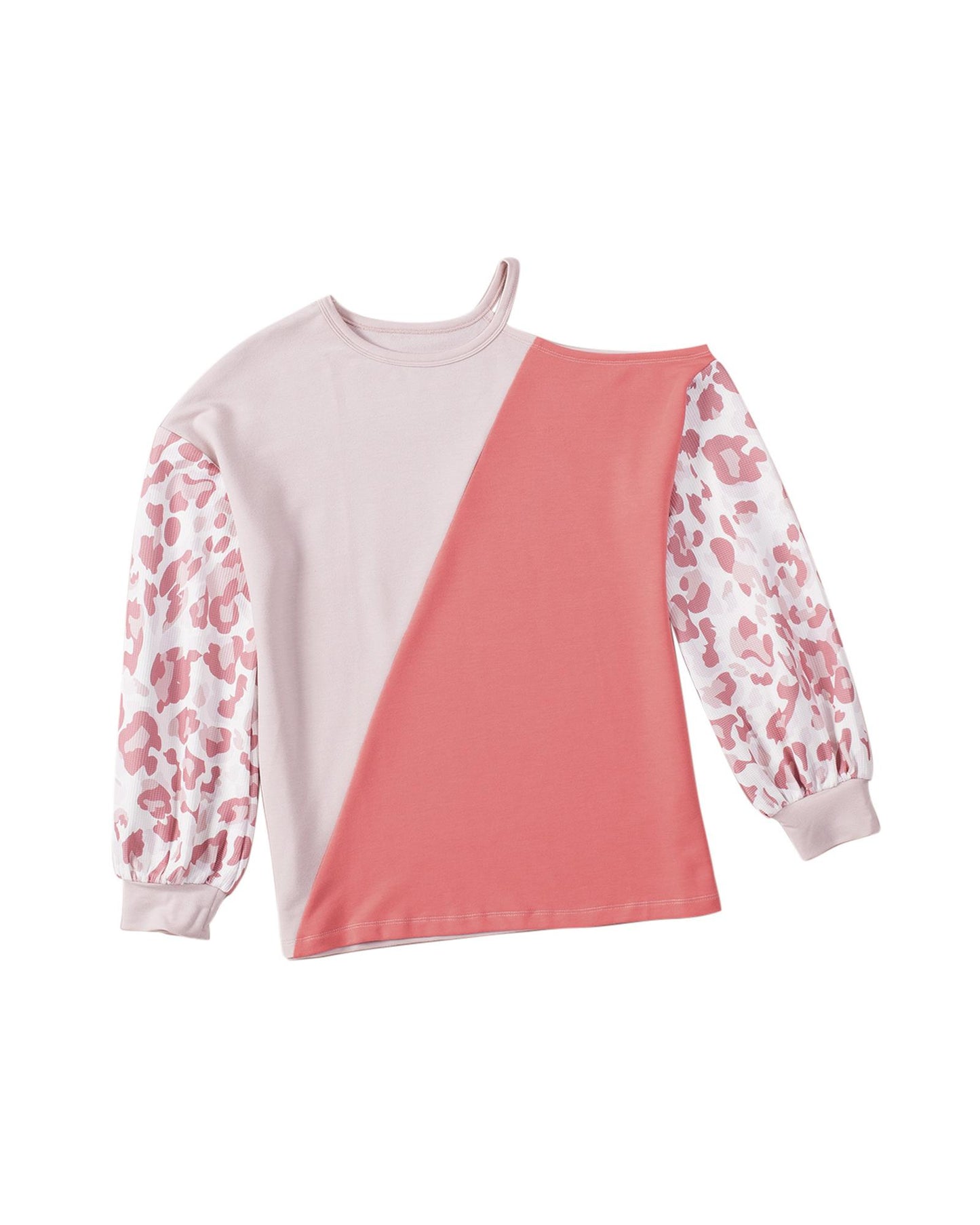 Azura Exchange Asymmetric Cold Shoulder Knit Top - M