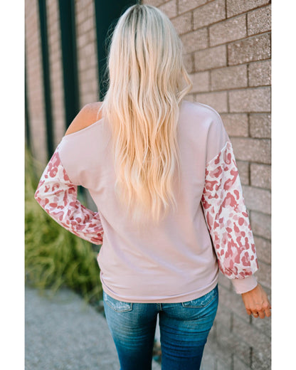 Azura Exchange Asymmetric Cold Shoulder Knit Top - M