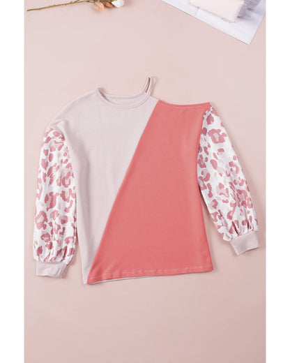 Azura Exchange Asymmetric Cold Shoulder Knit Top - M