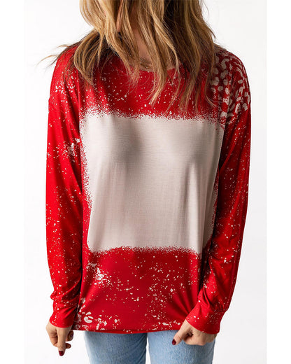 Azura Exchange Bleached Leopard Spot Pullover - M