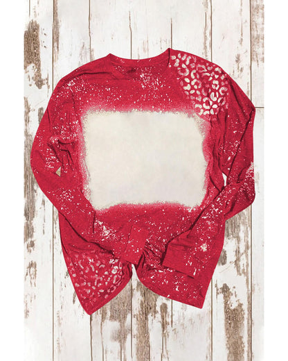 Azura Exchange Bleached Leopard Spot Pullover - M