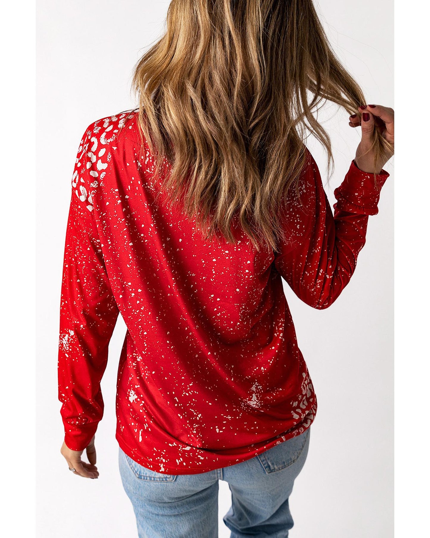 Azura Exchange Bleached Leopard Spot Pullover - S