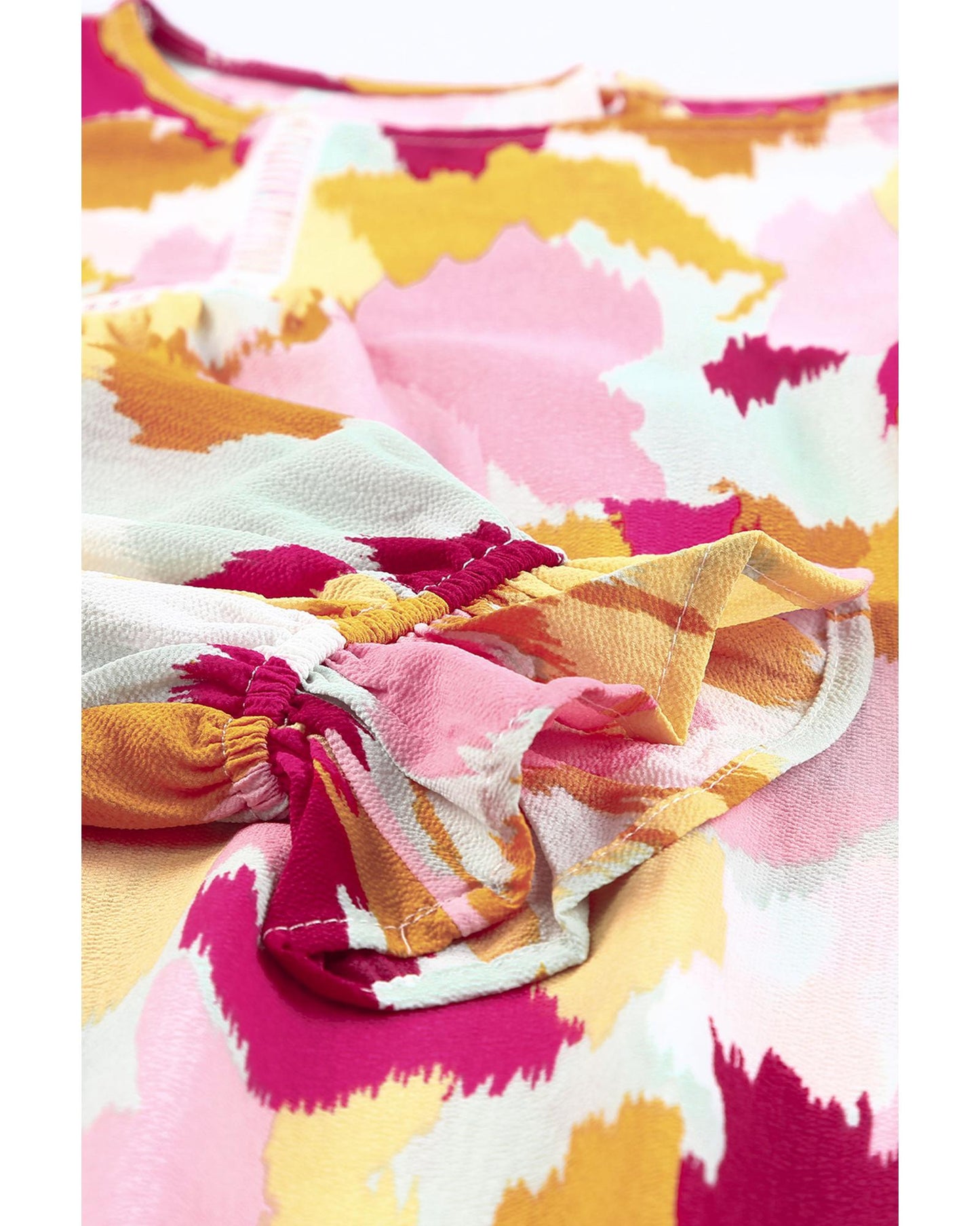 Azura Exchange Abstract Printed Long Sleeve Blouse - M