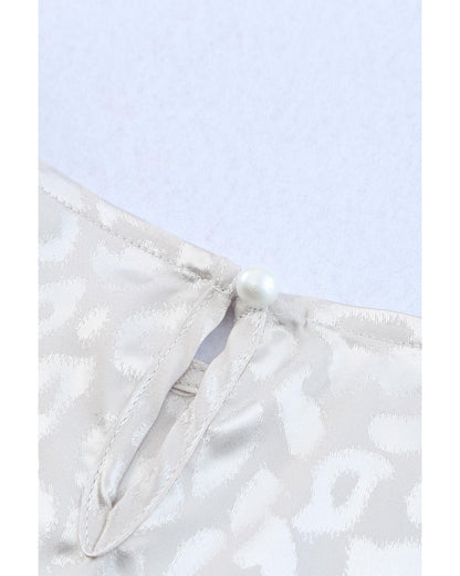 Azura Exchange Balloon Sleeve Color Block Blouse - M