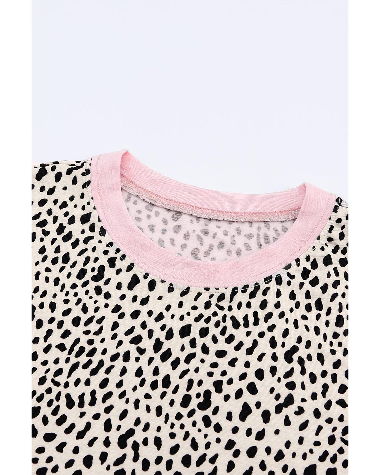 Azura Exchange Animal Spotted Print Long Sleeve Top - M