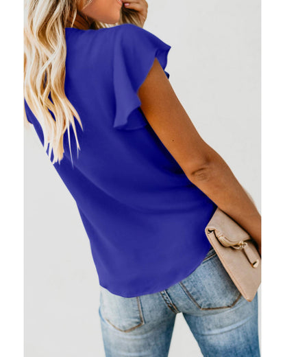 Azura Exchange Button Tie Top - L