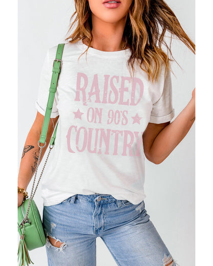 Azura Exchange 90s Country Letter Graphic Tee - M