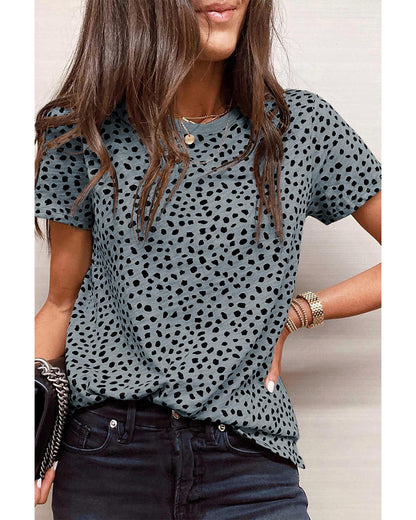 Azura Exchange Cheetah Print Short Sleeve T Shirt - 2XL
