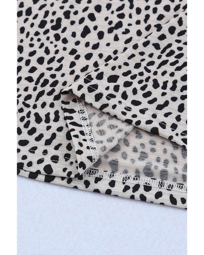 Azura Exchange Cheetah Print Short Sleeve T Shirt - L