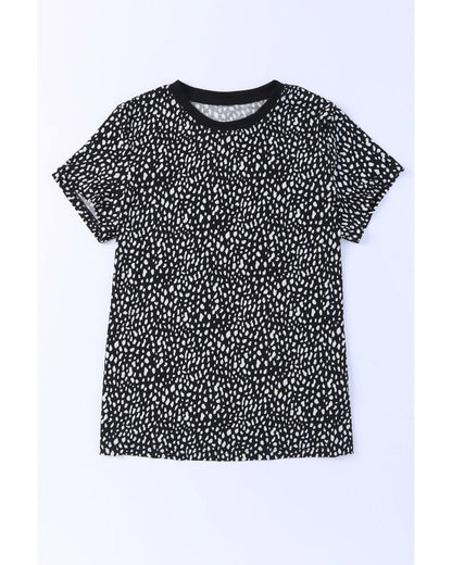 Azura Exchange Cheetah Print Short Sleeve T Shirt - 2XL