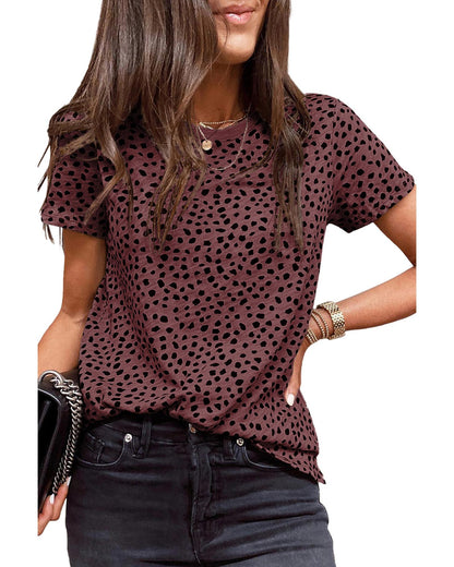 Azura Exchange Cheetah Print Short Sleeve T-Shirt - XL